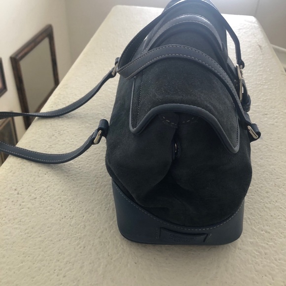 Blue suede coach bag! Great condition! - Picture 9 of 9